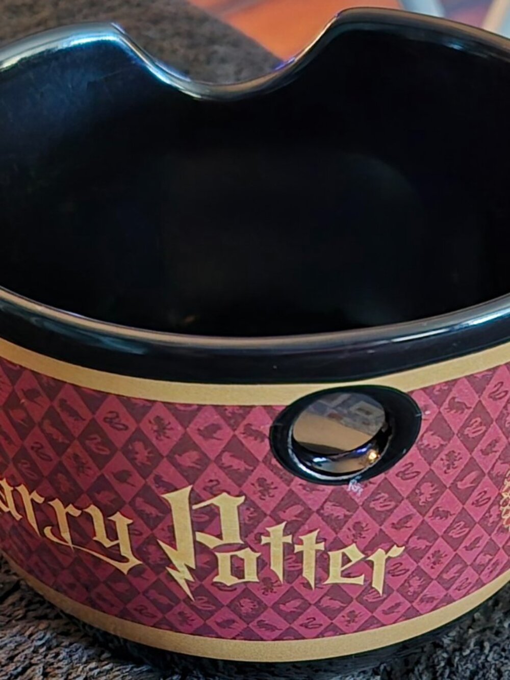 Culturefly Ceramic Harry Potter Chibi Characters Ramen Noodle Bowl Red Gold NEW